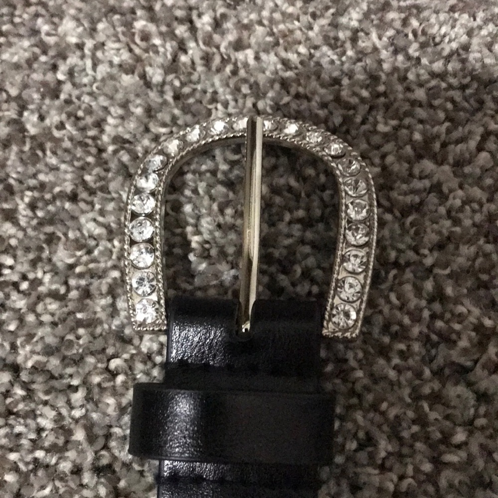 Black studded belt. Size small